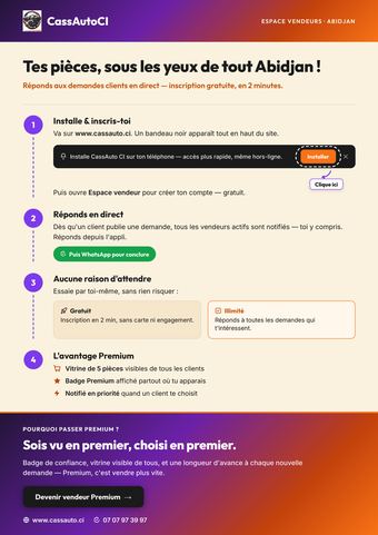 Prospectus vendeur CassAuto CI — cliquer pour agrandir